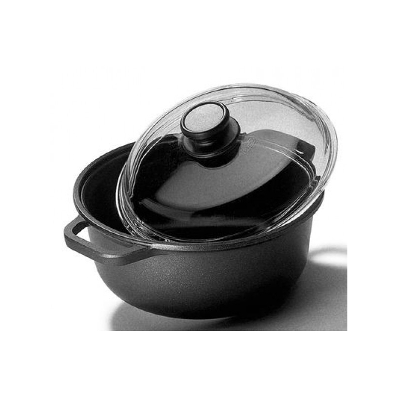 Pentola in vetro borosilicato 24 cm : : Casa e cucina