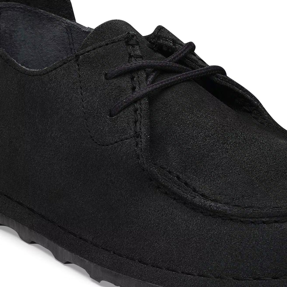 Utti Lace Mocassino Uomo in Pelle Scamosciata Solid Black – Birkenstock