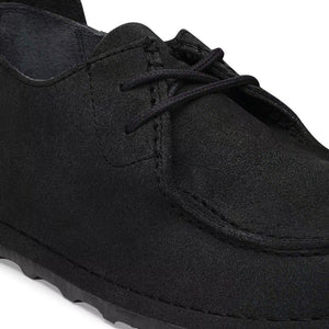 Utti Lace Mocassino Uomo in Pelle Scamosciata Solid Black – Birkenstock