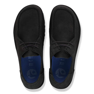 Utti Lace Mocassino Uomo in Pelle Scamosciata Solid Black – Birkenstock