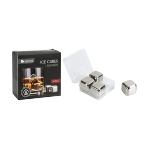Ice Cubes Inox 4 pcs – Cubetti ghiaccio riutilizzabili – Barware