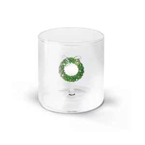 Bicchiere in Vetro Borosilicato 250 ml con Decoro Interno – WD Lifestyle