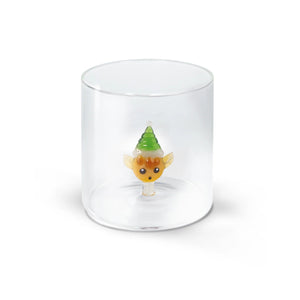 Bicchiere in Vetro Borosilicato 250 ml con Decoro Interno – WD Lifestyle