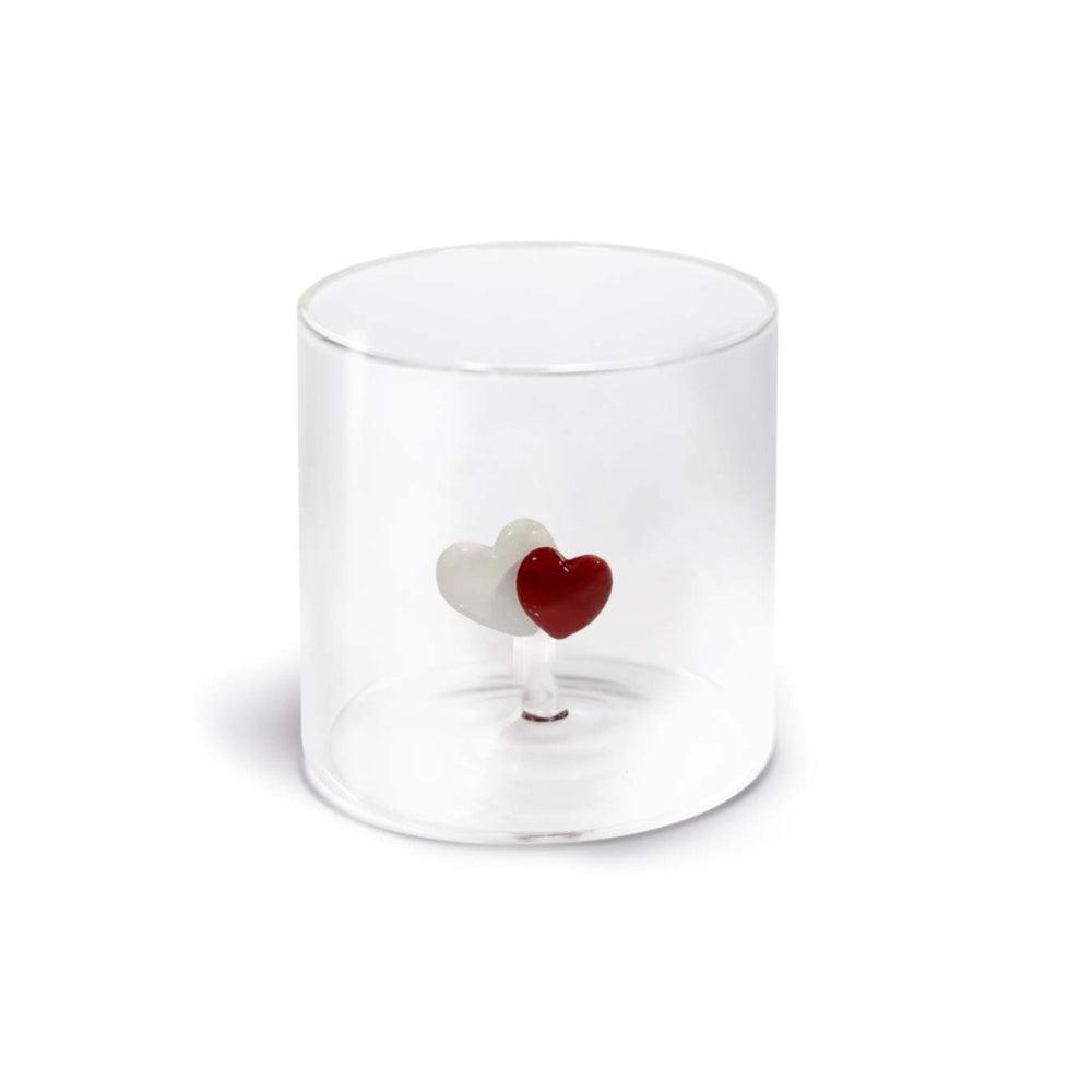 Bicchiere in Vetro Borosilicato 250 ml con Decoro Interno – WD Lifestyle