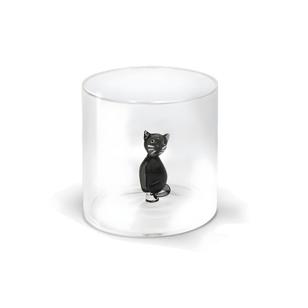 Bicchiere in Vetro Borosilicato 250 ml con Decoro Interno – WD Lifestyle