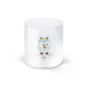 Bicchiere in Vetro Borosilicato 250 ml con Decoro Interno – WD Lifestyle