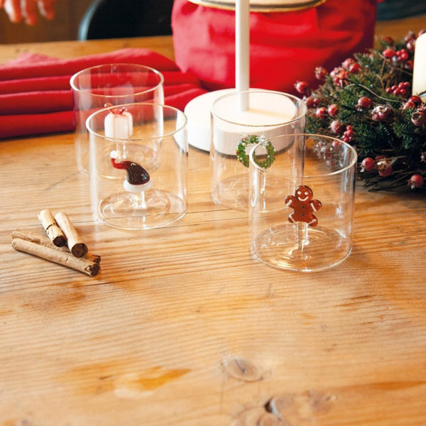 Bicchiere in Vetro Borosilicato 250 ml con Decoro Interno – WD Lifestyle