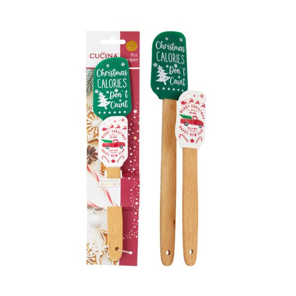 Set da 2 Spatole in Silicone Natale - La Cucina