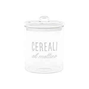 Barattolo in Vetro Borosilcato con Scritta 22CM - Simple Day