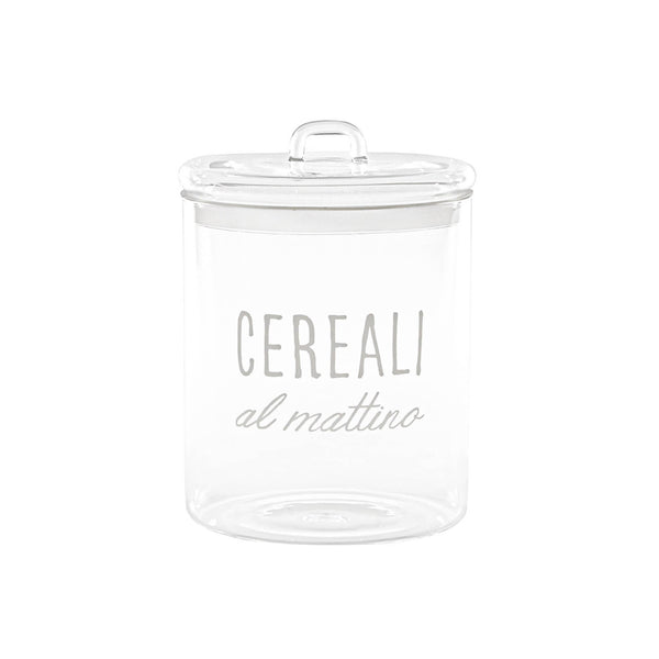 Barattolo in Vetro Borosilcato con Scritta 22CM - Simple Day