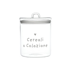 Barattolo in Vetro Borosilcato con Scritta 22CM - Simple Day