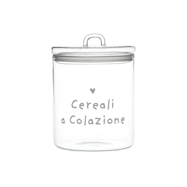 Barattolo in Vetro Borosilcato con Scritta 22CM - Simple Day