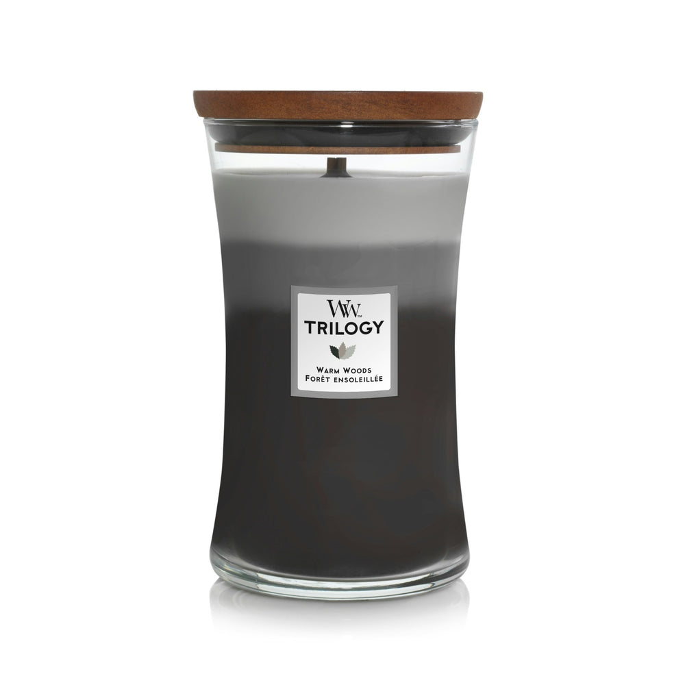 Candela Clessidra Large Trilogy “Warm Woods” – WoodWick