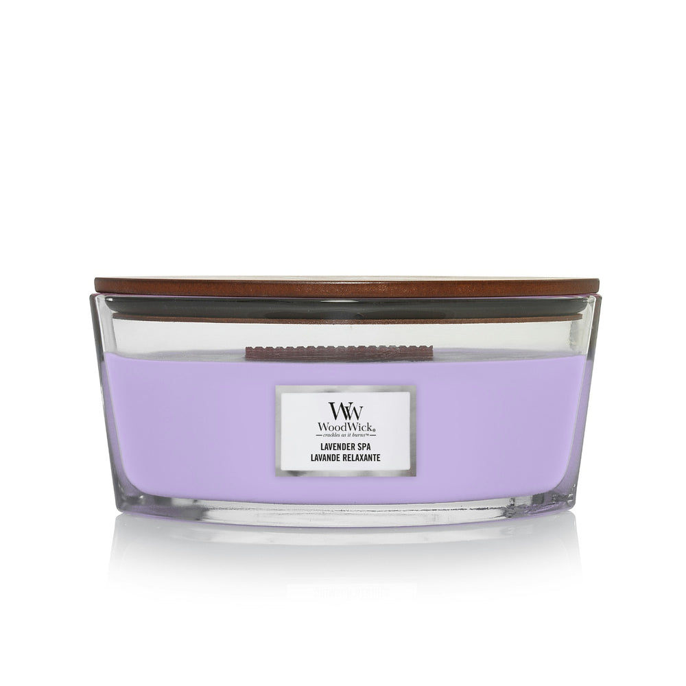 Candela Ellipse Hearthwick® Flame Lavender Spa – WoodWick