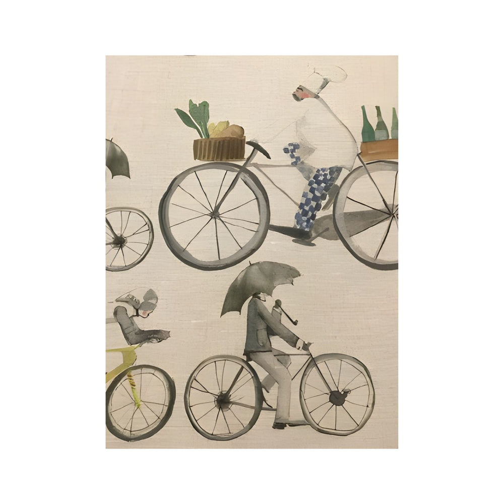 Tovaglia in Cotone “Biciclette” 160×230 – Tessitura Toscana Telerie