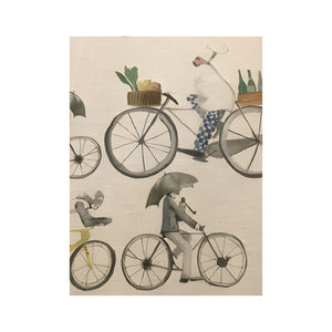 Tovaglia in Cotone “Biciclette” 160×230 – Tessitura Toscana Telerie