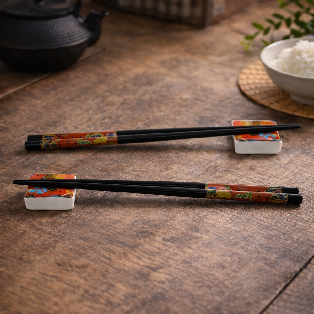 Kit Coppia di Bacchette con Poggiabacchette - WD Lifestyle