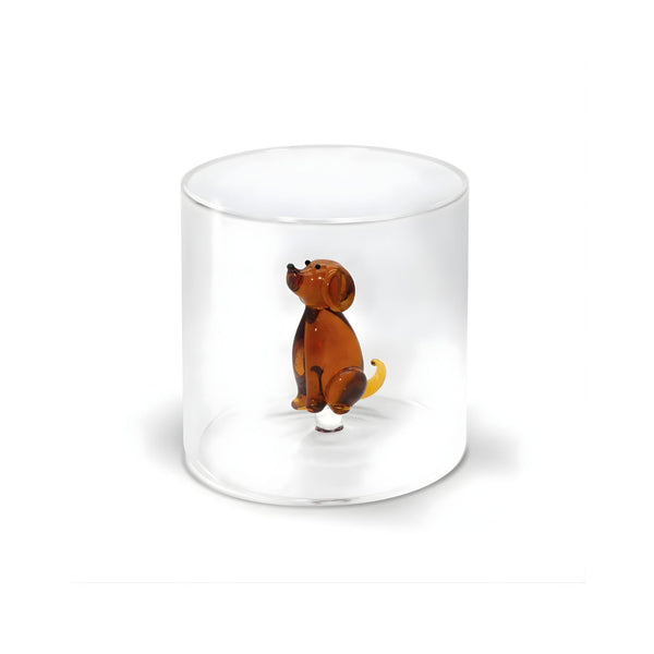 Bicchiere in Vetro Borosilicato 250 ml con Decoro Interno – WD Lifestyle