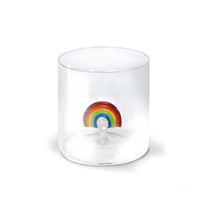 Bicchiere in Vetro Borosilicato 250 ml con Decoro Interno – WD Lifestyle