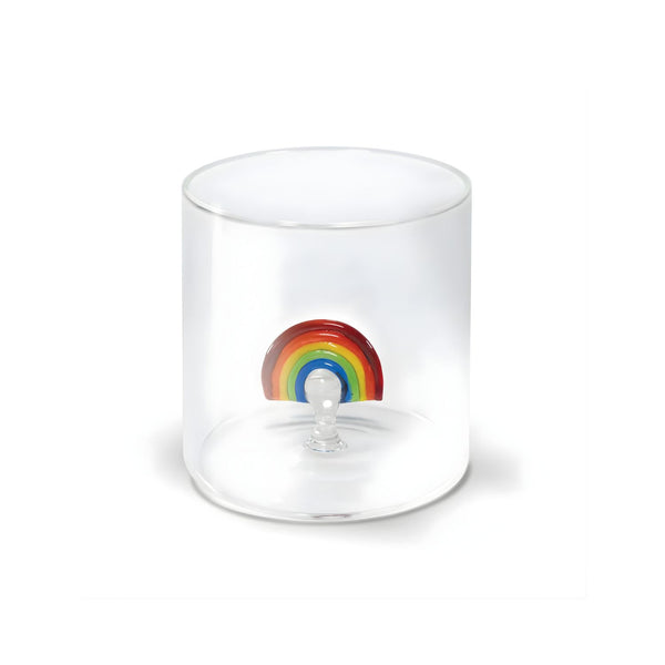 Bicchiere in Vetro Borosilicato 250 ml con Decoro Interno – WD Lifestyle