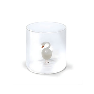 Bicchiere in Vetro Borosilicato 250 ml con Decoro Interno – WD Lifestyle