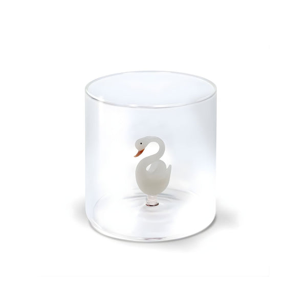 Bicchiere in Vetro Borosilicato 250 ml con Decoro Interno – WD Lifestyle