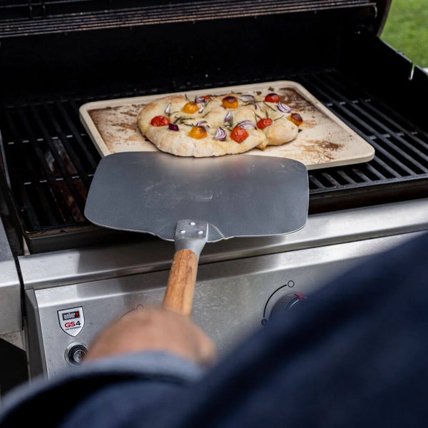 Pala per Pizza in Acciaio Inox con Manico in Quercia L - Boska