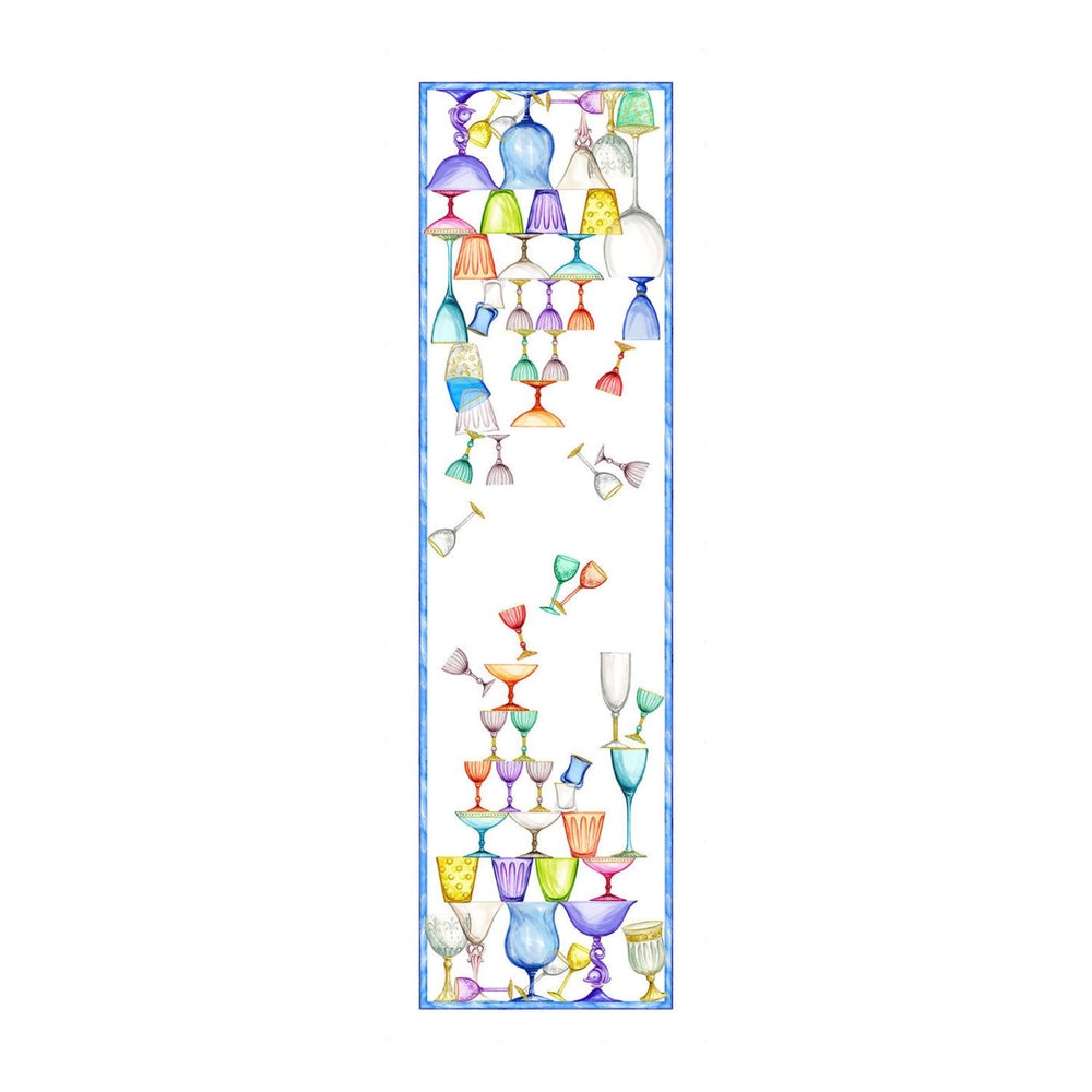 Runner da Tavola in lino 45×170 cm Crystal – Tessitura Toscana Telerie