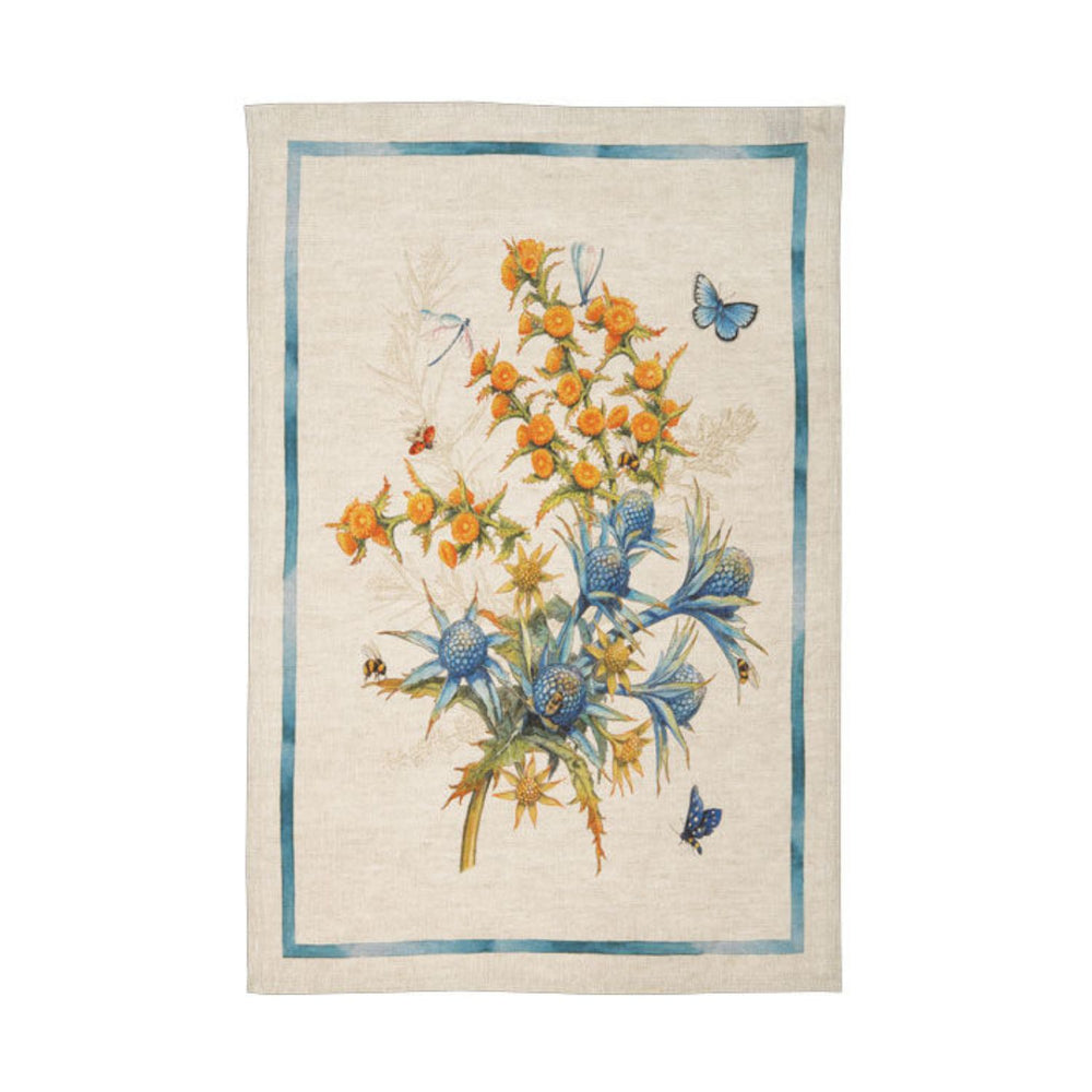 Canovaccio in Lino "Cynar Blu" 50x70 cm – Tessitura Toscana Telerie