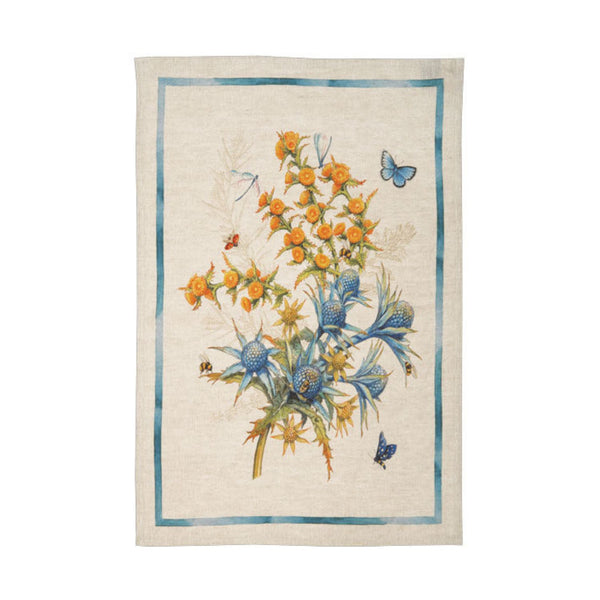 Canovaccio in Lino "Cynar Blu" 50x70 cm – Tessitura Toscana Telerie