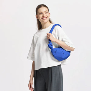 Pleat Moon Bag Small Borsa a Tracolla Cobalto – GOT BAG