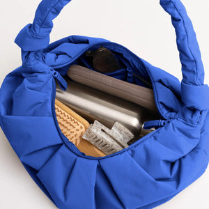 Pleat Moon Bag Small Borsa a Tracolla Cobalto – GOT BAG