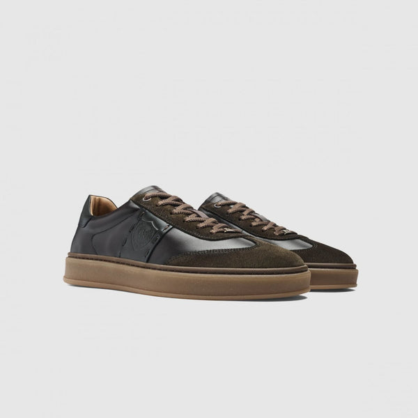 Hans Sneaker Uomo in Pelle Kaki/Brown – Ambitious