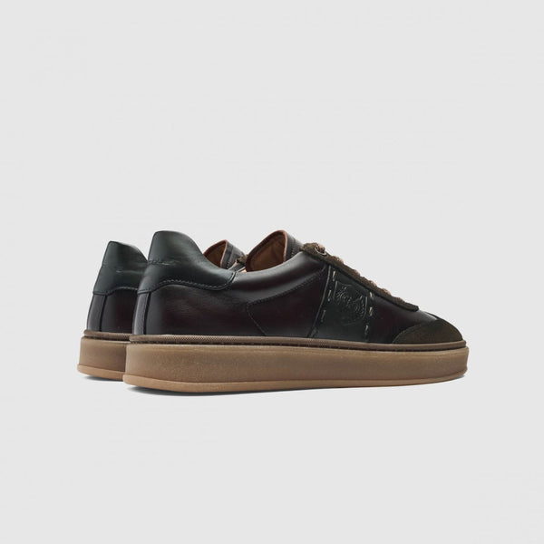 Hans Sneaker Uomo in Pelle Kaki/Brown – Ambitious
