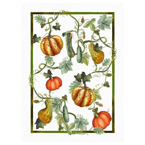 Canovaccio in Lino "Kurbis Zucche" 50x70 cm – Tessitura Toscana Telerie