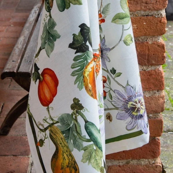 Canovaccio in Lino "Kurbis Zucche" 50x70 cm – Tessitura Toscana Telerie