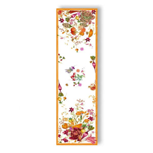 Runner da Tavolo in Lino "Hortus Crema" 50x170 cm – Tessitura Toscana Telerie