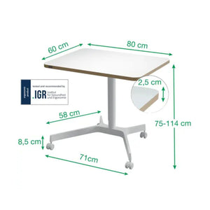 Scrivania Compatta Pneumatica Sit-Stand – Leitz Ergo