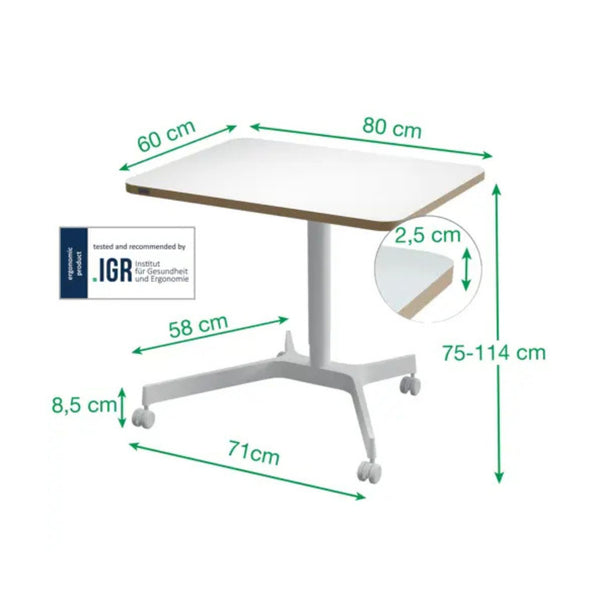 Scrivania Compatta Pneumatica Sit-Stand – Leitz Ergo