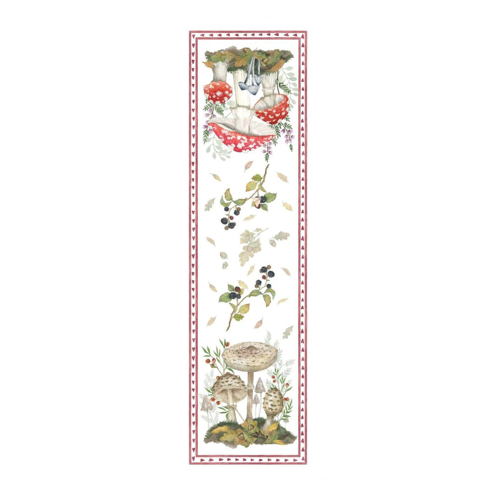 Runner da Tavolo in Lino "Grifola Naturale" 50x170 cm – Tessitura Toscana Telerie