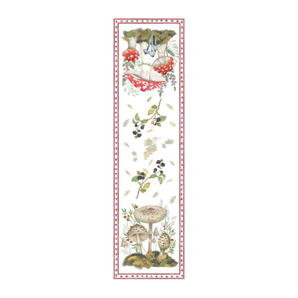 Runner da Tavolo in Lino "Grifola Naturale" 50x170 cm – Tessitura Toscana Telerie