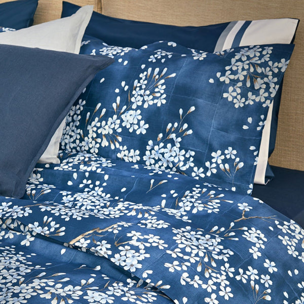 Parure Copripiumino Matrimoniale Kimono Blu – Fazzini