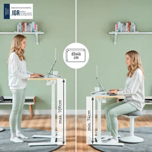 Scrivania Compatta Pneumatica Pieghevole Sit-Stand – Leitz Ergo