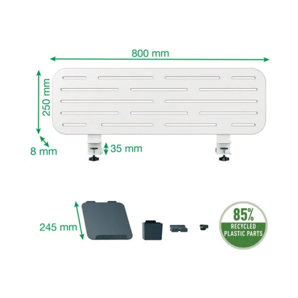 Pannello Forato per scrivania 80x25 cm con Accessori – Leitz Ergo