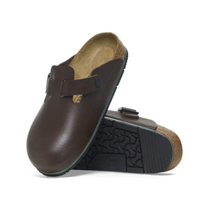 Boston PRO Sabot in Pelle Naturale Marrone – Birkenstock