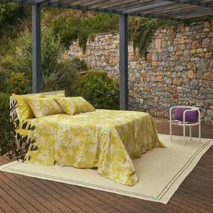 Completo Lenzuola Matrimoniale Kimono Giallo – Fazzini