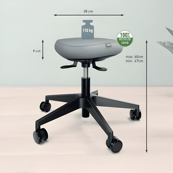 Sgabello Active Comfort da Seduta con Ruote – Leitz Ergo