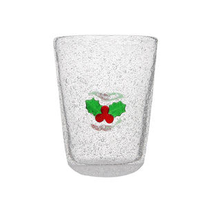 Bicchiere da acqua in vetro soffiato ME XMAS - Memento Originale