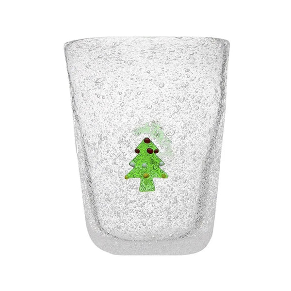 Bicchiere da acqua in vetro soffiato ME XMAS - Memento Originale