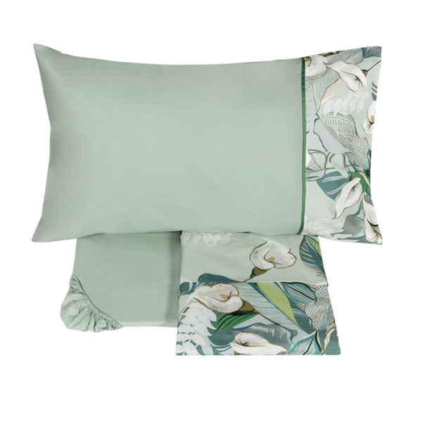 Completo Lenzuolo Copriletto Matrimoniale Calle Azzurro – Fazzini